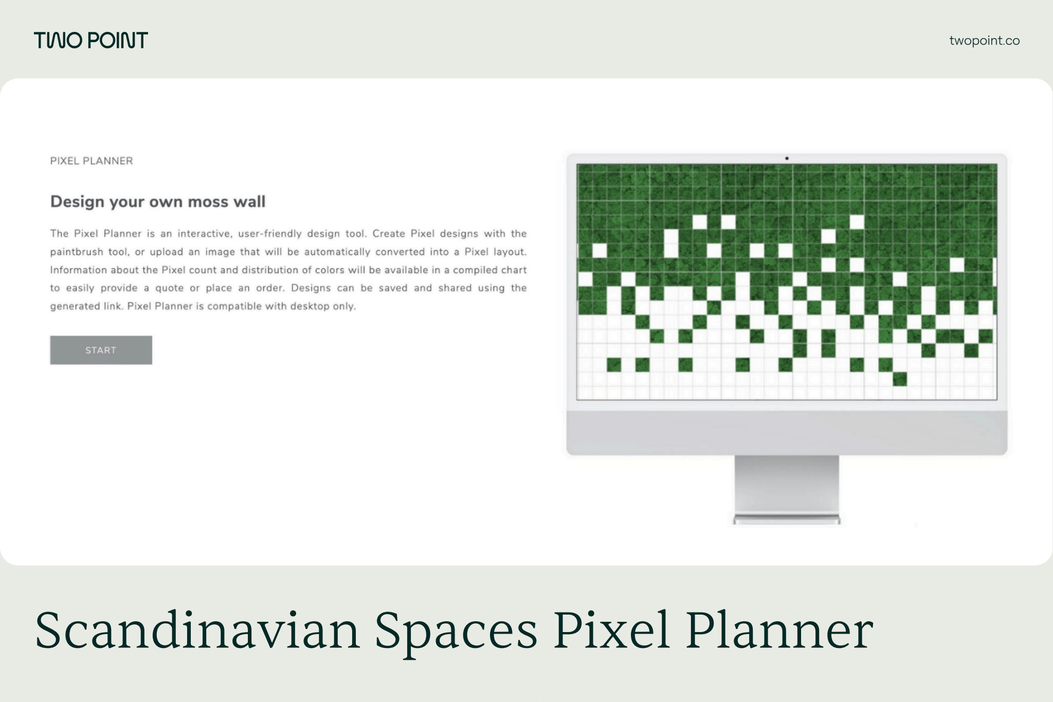 Scandinavian Spaces Pixel Planner web app cover.